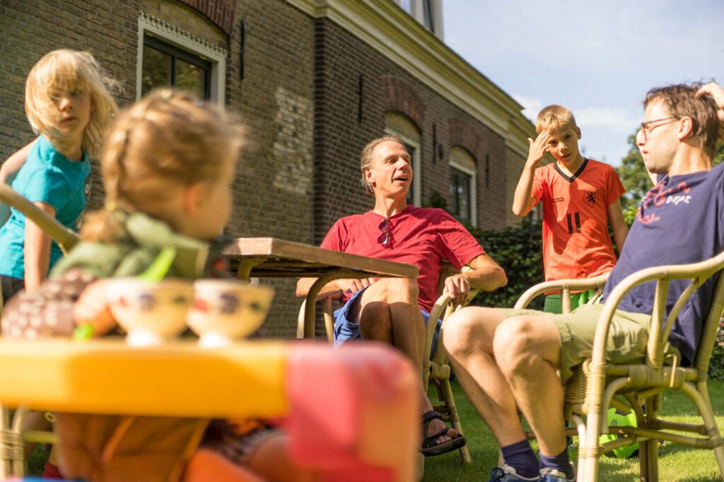 terras bij de accomodatie